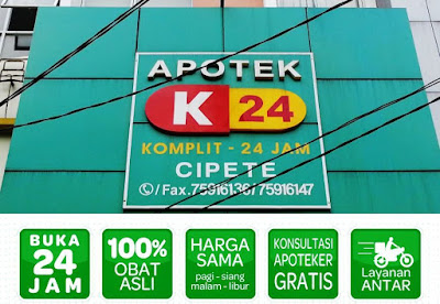 apotek 24 jam terdekat di Jakarta Selatan