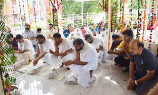 आचार्यश्री ऋषभचन्द्रसूरिजी म.सा. की प्रथम मासिक पूण्यतिथि मनायी