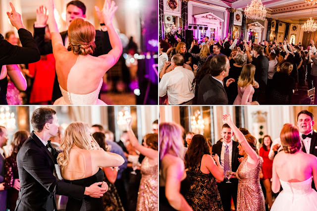 A classic formal winter wedding at the Hotel Monaco and The Belvedere in Baltimore, Maryland Photographed by Heather Ryan Photography