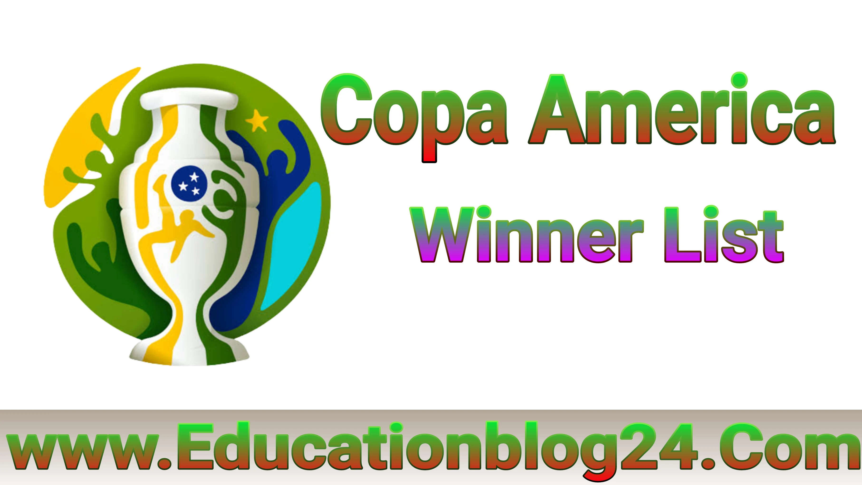 কোপা আমেরিকা চ্যাম্পিয়ন লিস্ট (১৯১৬-২০২৪) | কোপা আমেরিকা কোন দল কতবার নিয়েছে | Copa América Winners List By Year