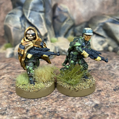 Star Wars Legion miniatures.  Rebel Commandos