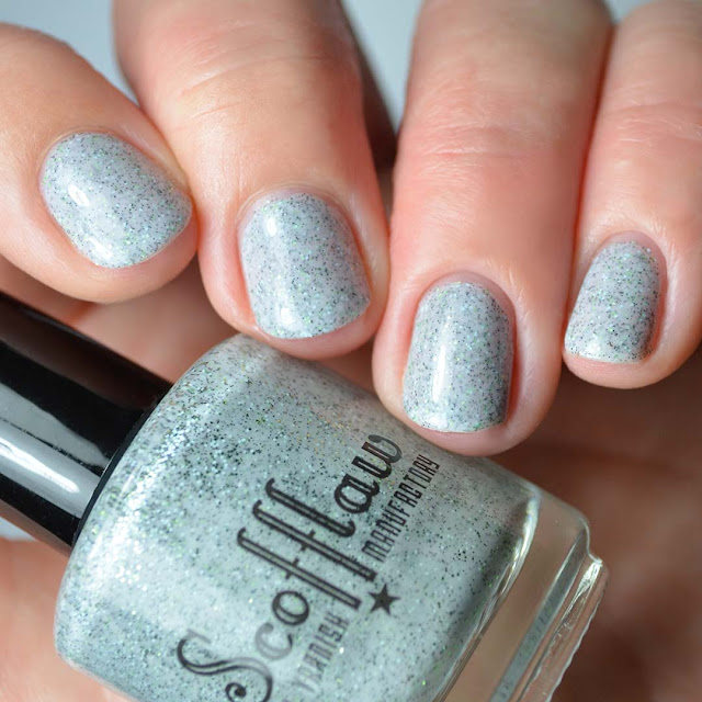 grey glitter nail polish