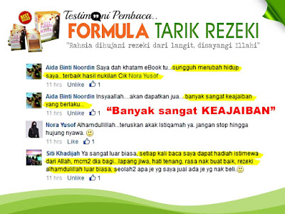 Banyak Keajaiban Setelah Membaca Formula Tarik Rezeki