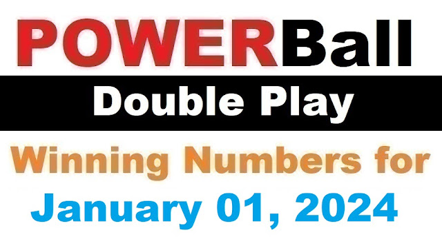 PowerBall Double Play Winning Numbers for January 01, 2023