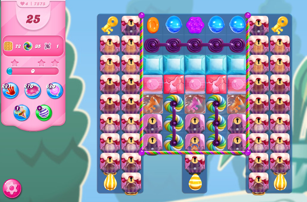 Candy Crush Saga level 7575