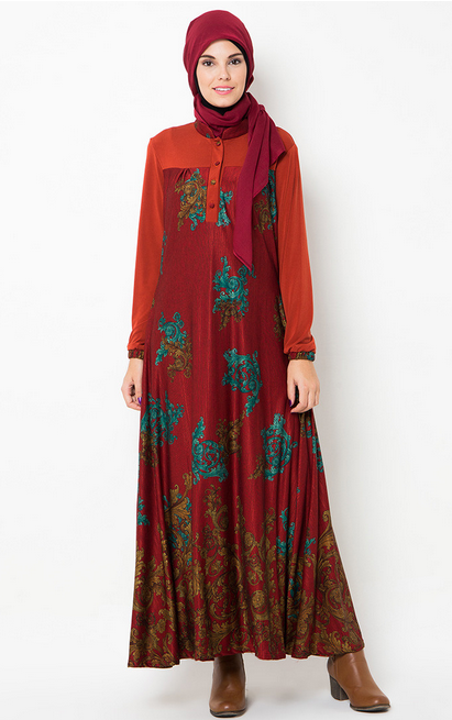 Gambar Model Baju Batik Muslim Terbaru 2015