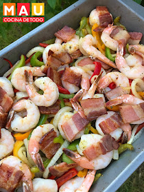 mau cocina de todo receta fajitas de camaron al horno