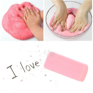 ERASER SLIME: Make slime that erases! This is AWESOME! #slime #slimerecipe #slimerecipeeasy #eraserslime #eraserslimerecipe #slimeforkids #growingajeweledrose