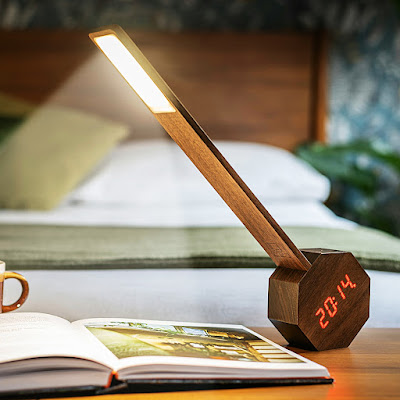 Gingko Design Octagon One Plus Alarm Clock Desk Light