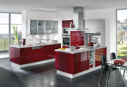 Modern kitchen interior decoration spain