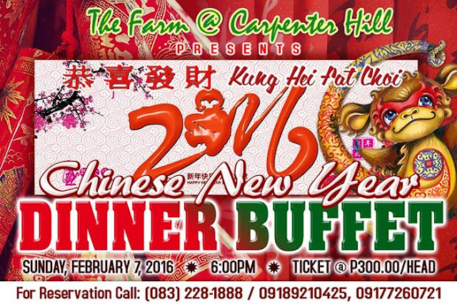 Chinese New Year Dinner Buffet at The Farm @ Carpenter Hill