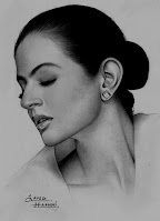 film actress amisha patel beautiful pencil sketching