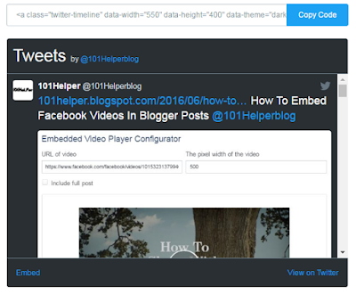 how to install twitter follow widget in blogspot 101helper