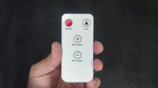 The remote control that comes with it