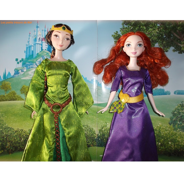 Poupées Barbie Disney Rebelle : Merida et Elinor.
