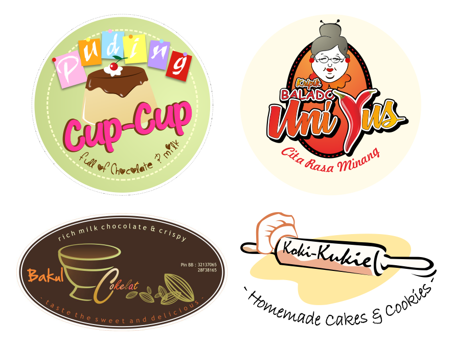 Logo Makanan snack lokal format cdr ~ Banten Art Design