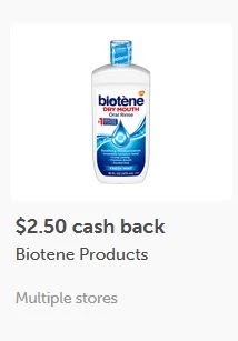 $2.50/1 Biotene Oral Rinse 8oz ibotta cash back rebate *HERE*