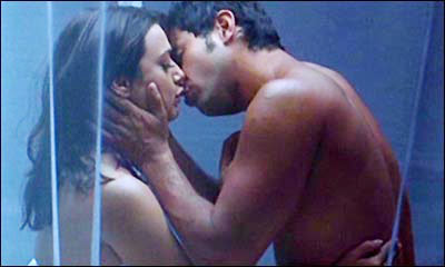 Preity Zinta and Saif Ali Khan's intimate scene from Salaam Namaste also finds a mention here.