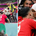 Flying Morocco; Hakimi did not forget his mother in the victory celebration.