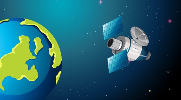 Artificial Satellite orbiting the earth