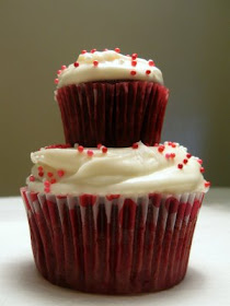 red velvet cake topiary cupcake