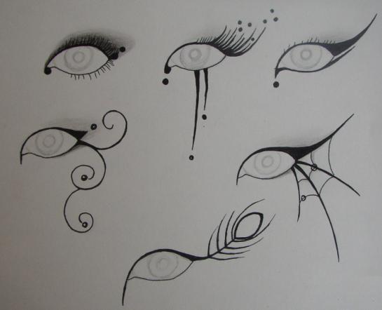  you could put eyeliner on your eyes and create amazing works of art :)