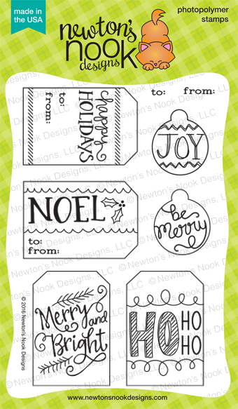  Joyful Tags stamp set by Newton's Nook Designs #newtonsnook