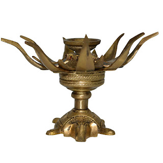 DronaCraft Spiritual Decor Brass Candle Holder