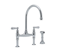 Bridge Faucet With Sprayer1