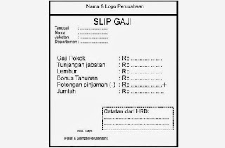 Contoh Contoh Slip Gaji Karyawan Swasta - Inilah Gaji 