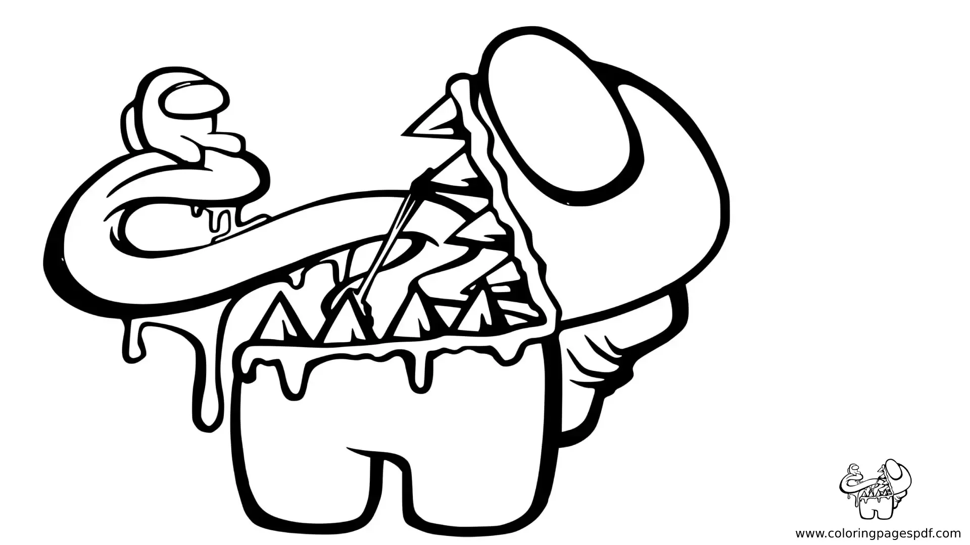 Among Us Printable Coloring Pages