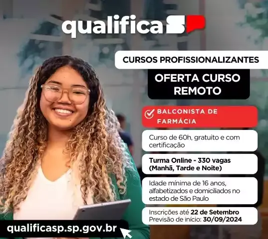 Programa Qualifica SP oferece onze opções de cursos on line gratuitos para maiores de 16 anos