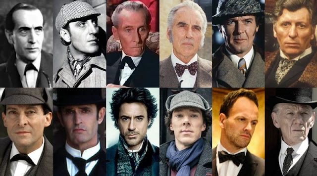 Multiple Sherlock Holmes actors