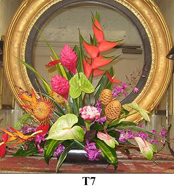 Caribbean Tropical wedding centerpiece Photograph kauaiflowerscom