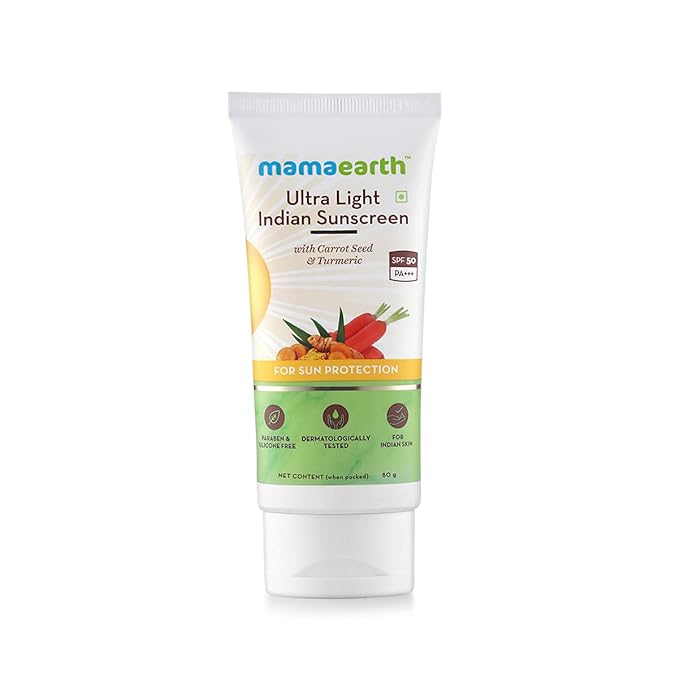 Mamaearth Ultra-Light Indian Sunscreen SPF 50 PA+++