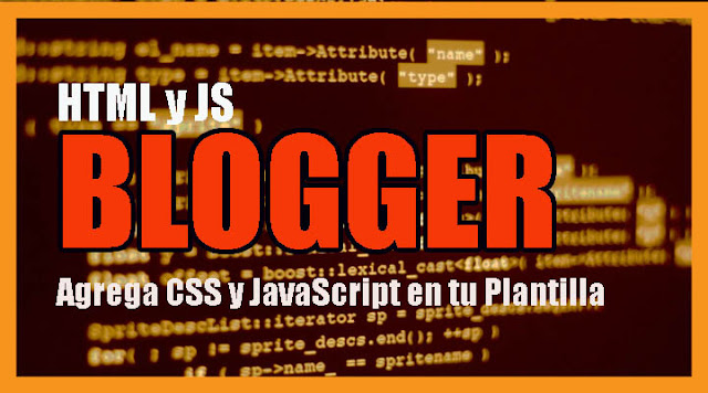 insertar css y js en blogger