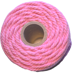 cotton cord rose pink