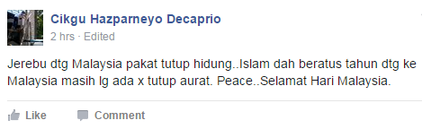 salam jumaat, jerebu, tutup aurat