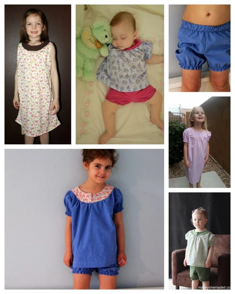 Shortie Nightgown & Bloomers Pattern by GYCT Designs