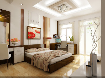 Thiết kế phòng ngủ chung cư tận cụng ánh sáng tự nhiên