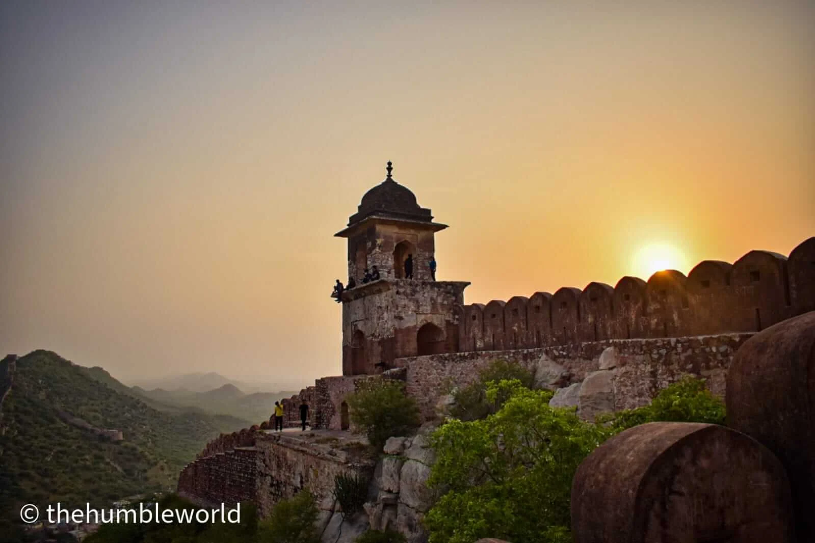 Captured this beautiful sunrise from Amer Fort Watch Tower