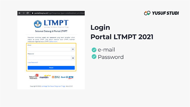Panduan Isi Biodata Akun LTMPT 2021 Bagi Siswa