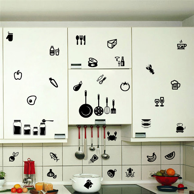 Desain Stiker Wallpaper Dinding Dapur Cantik