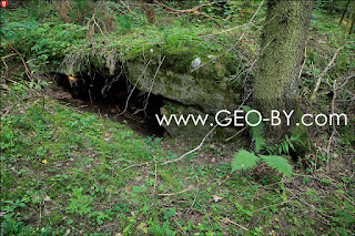 Wojciechowo (Novospask). Ninth located German bunker from the First World War. Ruins