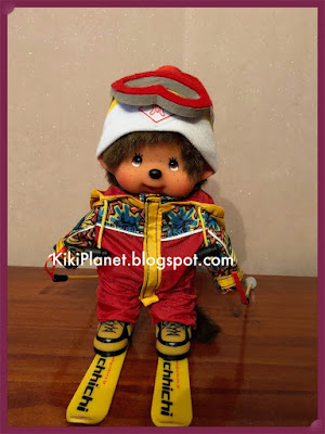 Le Monchhichi Winter Sports Skier - réf 232570 kiki jouet vintage toys bebicchichi