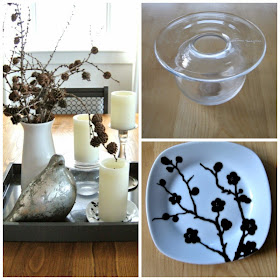 dining room vignette, Boblen vase, accessories, 
