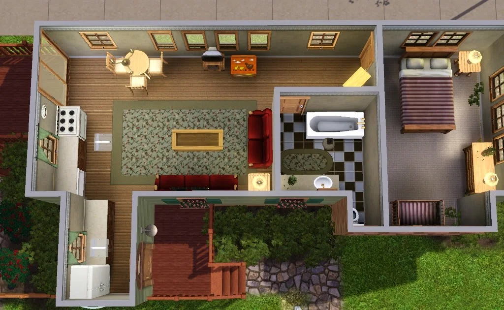 Blueprints Only: Sims 3 Family Home - YouTube