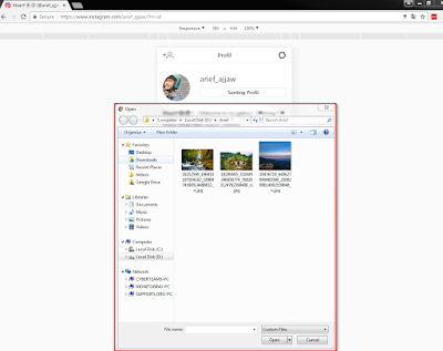 Cara Upload Foto Ke Instagram Melaui Komputer Atau Laptop Terbaru 2017