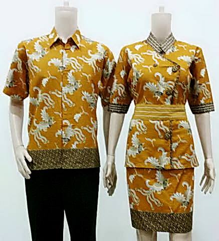 10 Seragam  Batik  Kantor  Sarimbit Modern  Elegan Model 