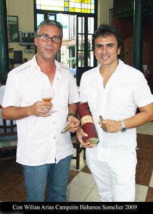 William Arias, Cuban habano-sommelier